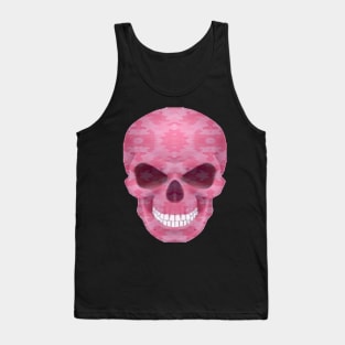 Pink Camouflage Skull Tank Top